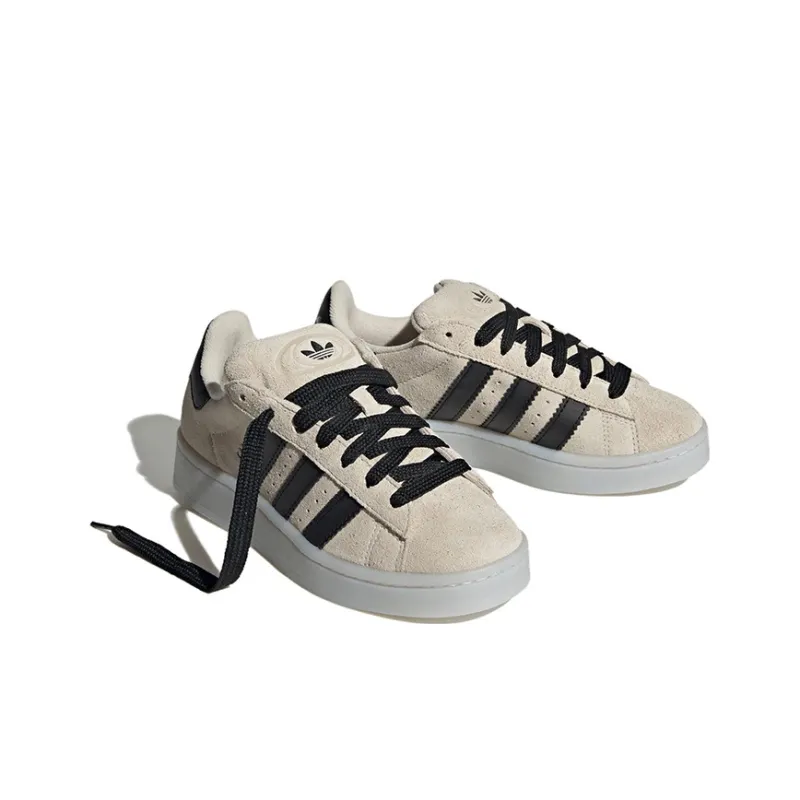 Adidas Originals CAMPUS 00s Low Top Kids' Skateboarding Shoes Beige Gray Grade School-2
