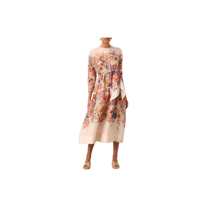 Zimmermann SS24 Long-Sleeved Dresses Women's Cream-1