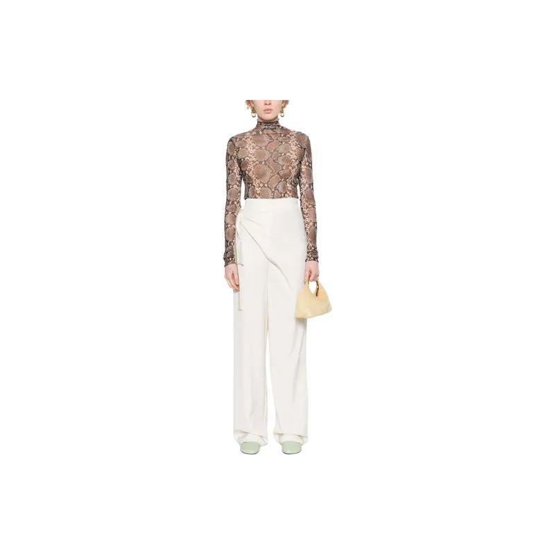 JIL SANDER Python-print Silk Top-1
