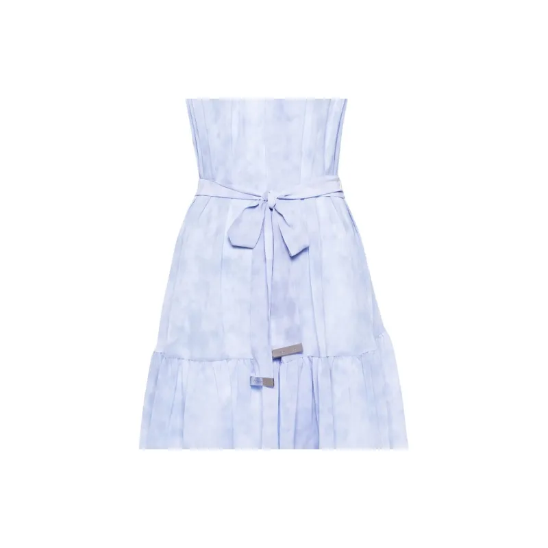 MICHAEL KORS SS24 Slip Dress Women's Pink Wax Blue-4