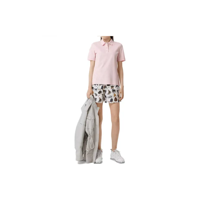 Burberry Polo Shirts Women's Light Pink-2