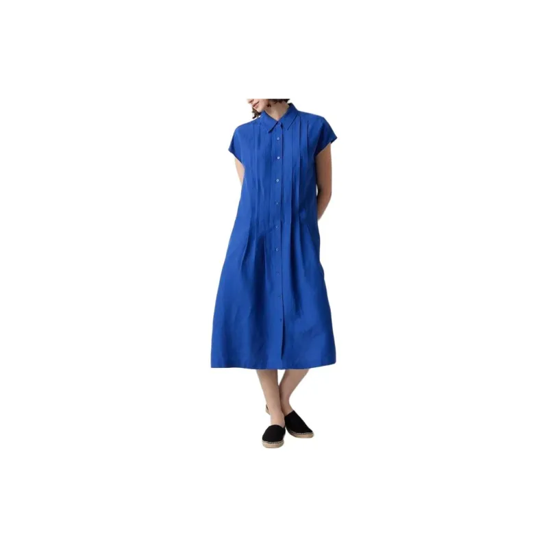 UNIQLO Uniqlo X CDC Co brand Short Sleeved Dresses Women's Royal Blue-1