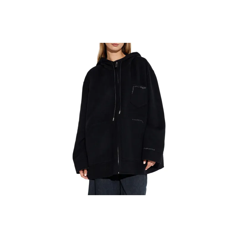 MARNI Zip Up Drawstring Hoodie-2