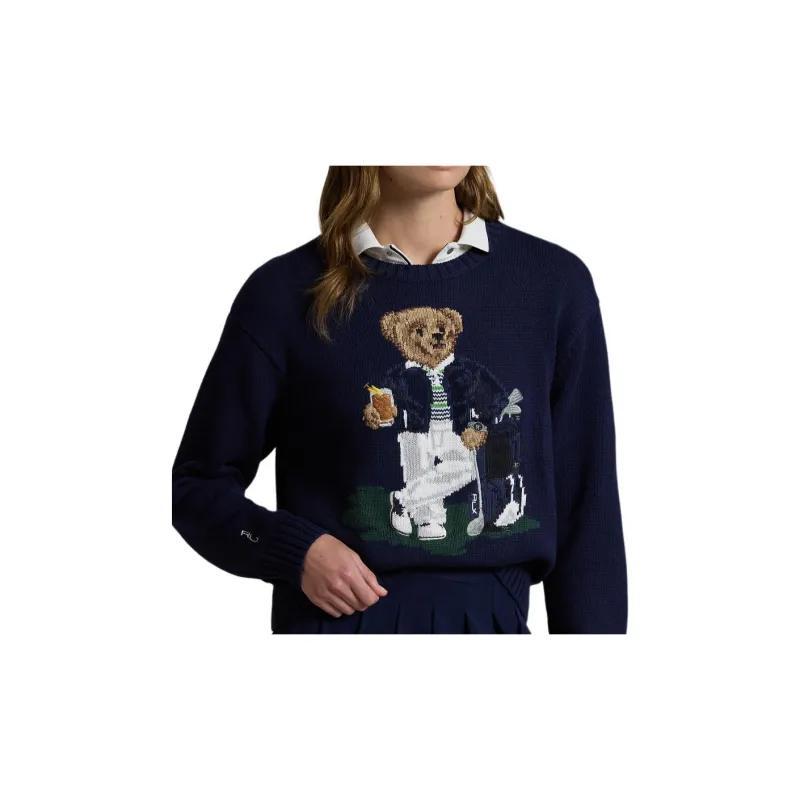 Ralph Lauren FW24 Knitwear Women's Elegant Dark Blue-4