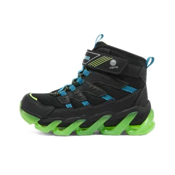 Skechers Mega-Surge Anti-Kick Kids Lifestyle Shoes Black Green Blue Teenagers