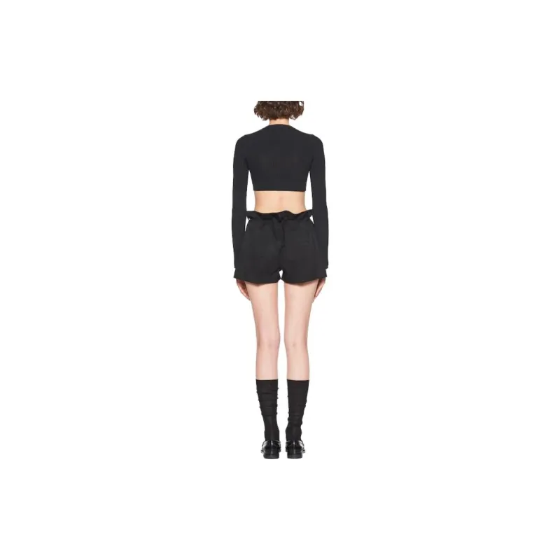 MIU MIU SS23 Casual Shorts Women's Black-2
