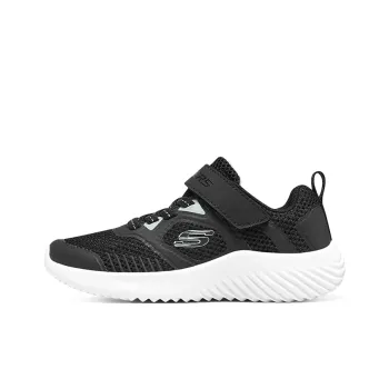 Skechers Anti Kick And Abrasion Resistant Low Top Kids' Running Shoes Black White Teenagers