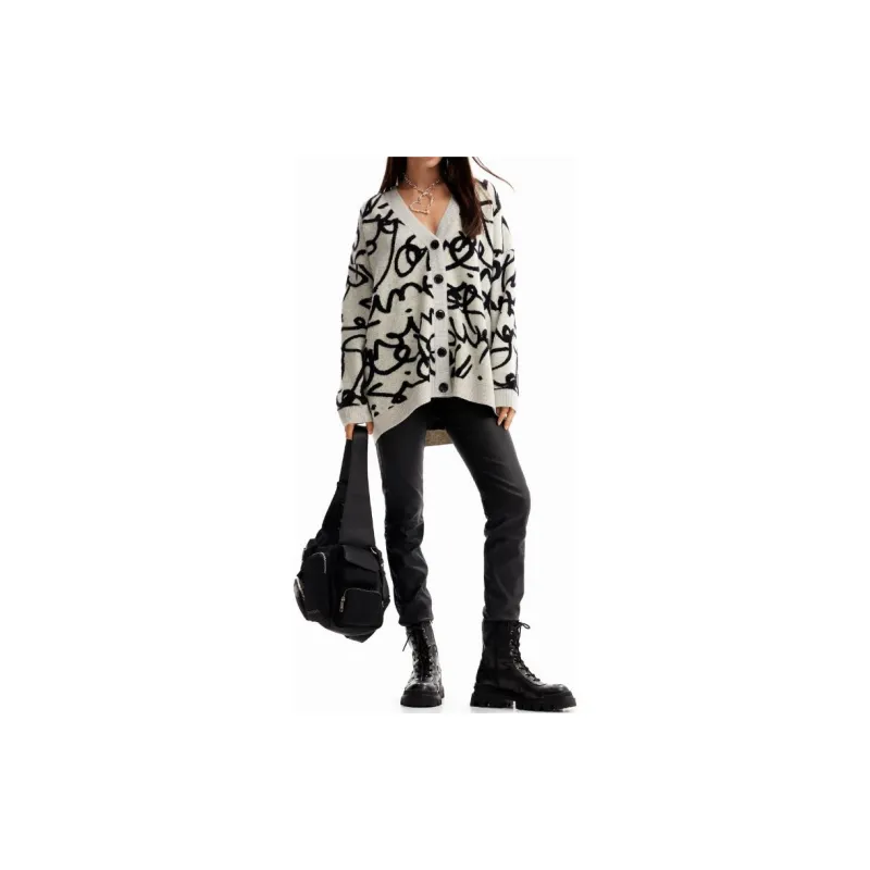 Desigual Knitwear Women's Gray-1
