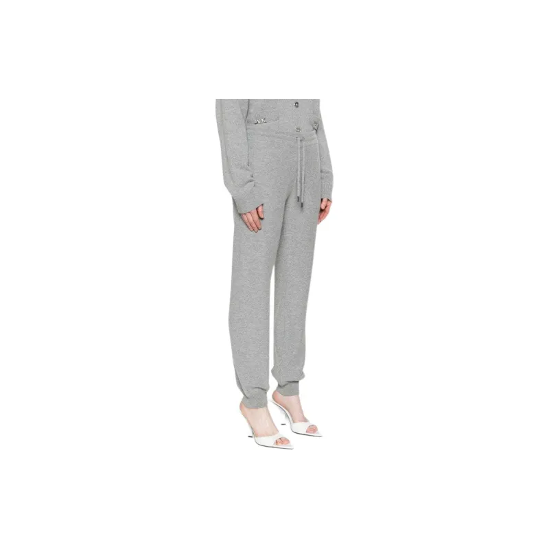 VERSACE Elasticated Drawstring Waistband Knitted Track Pants-3
