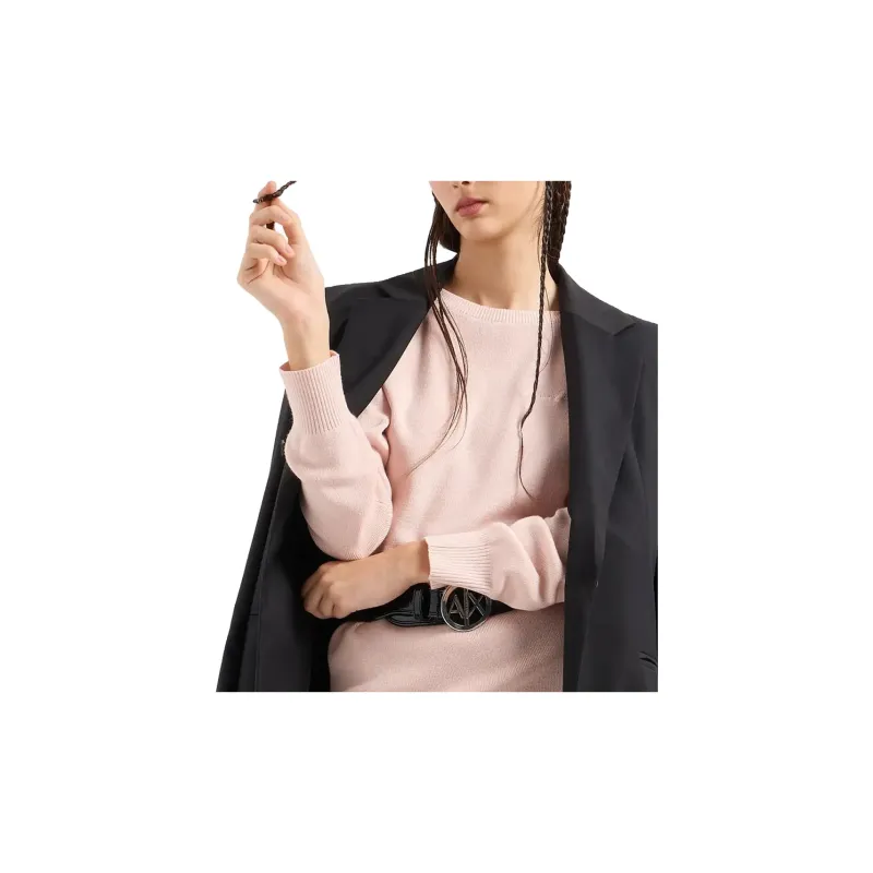 ARMANI EXCHANGE SS24 Long Sleeved Dress Women's Pink-3