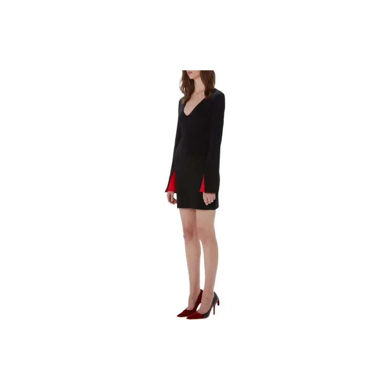 JW Anderson Contrast Cuff Fitted Dress-3