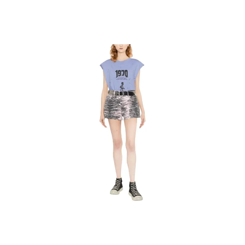 GANNI Denim Shorts Women's Pink-1