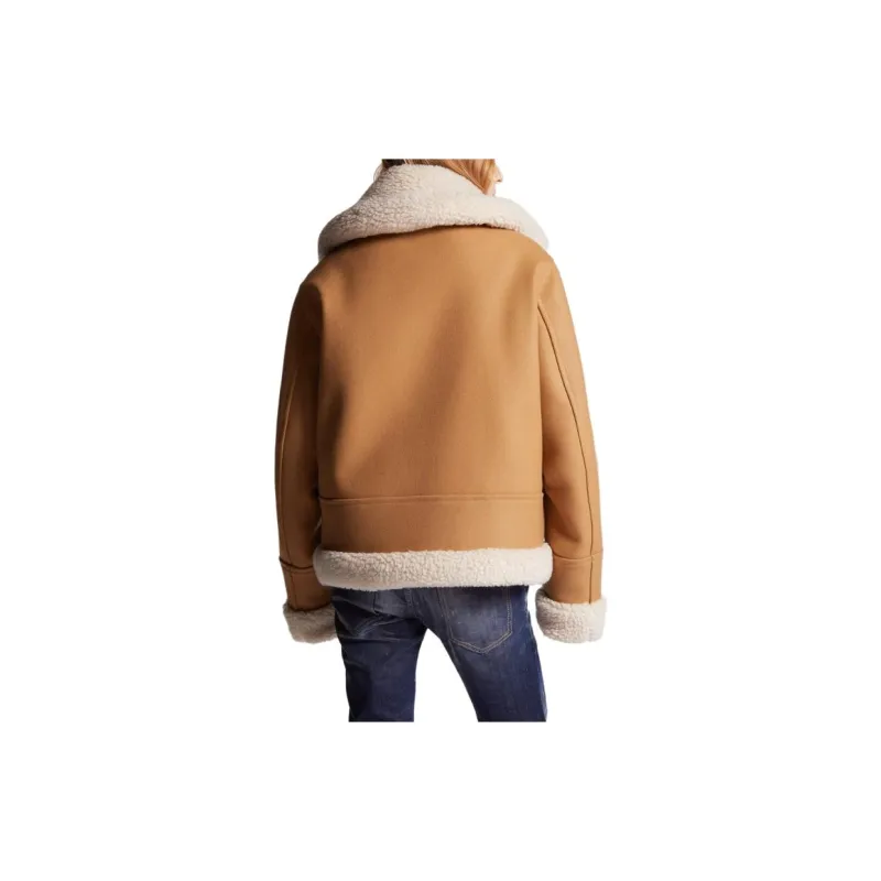 DSQUARED 2 Stretch Felt Easy Aviator Jacket-3