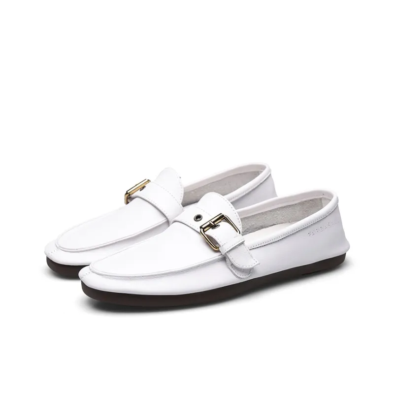PARDASAUL Gommino Loafers Men White-7
