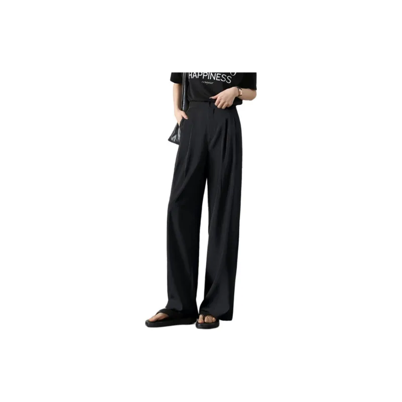 Mo Han Yi Mei SS24 Casual Pants Women's Midnight Black-2