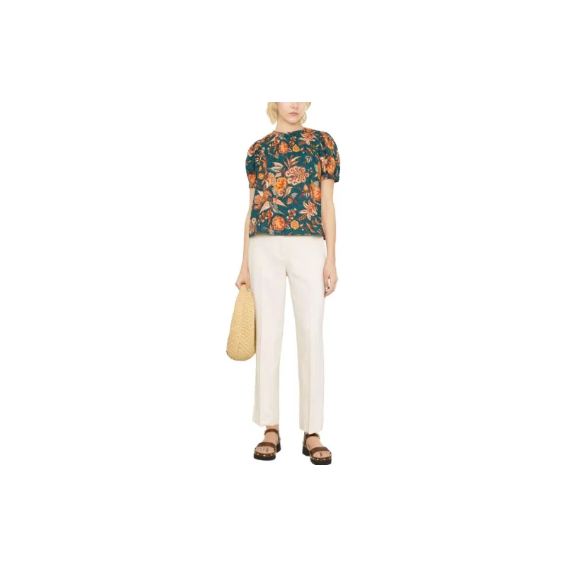 Ulla Johnson Frances Floral print Cotton Blouse-1