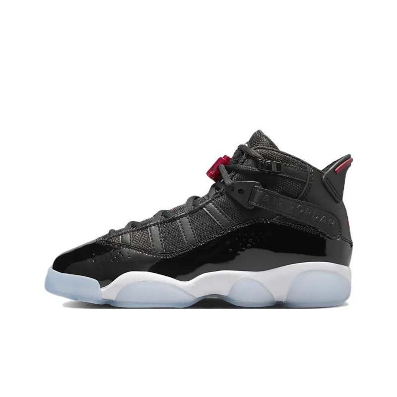 Jordan 6 Rings Black White Gym Red GS-0