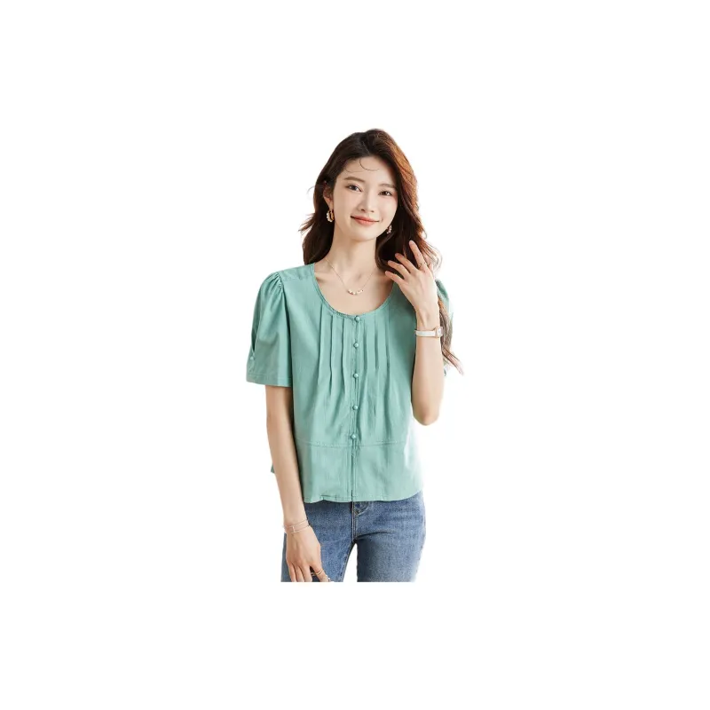 TERRE BLEUE Shirt Women's Green-3