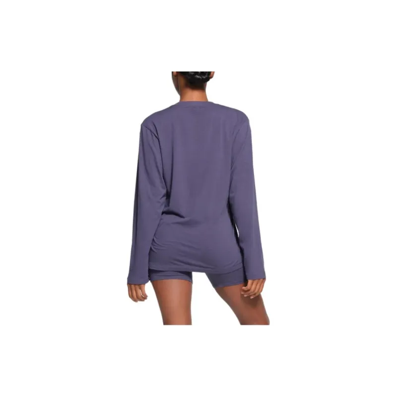 SKIMS FW23 Drop Shoulder Sleeve T Shirt Women's Sleet/Rain With Snow-3
