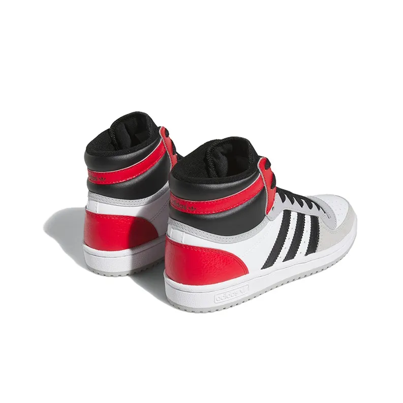 Adidas Originals Top Ten RB J Abrasion Resistant High Top Skateboard Shoes White Black Red Teenagers-3