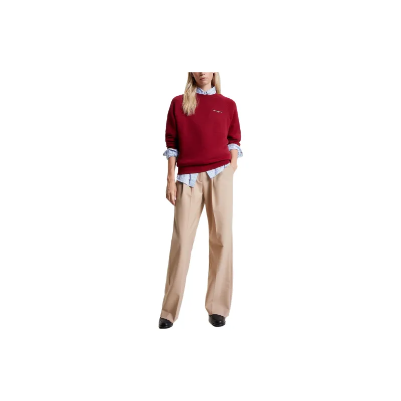 Tommy Hilfiger 1985 Series Sweatshirts Women's Rouge Red-1