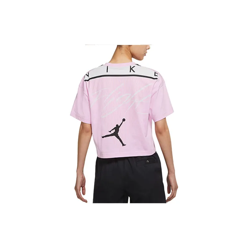 Jordan Crop Tops Women's Pink-3