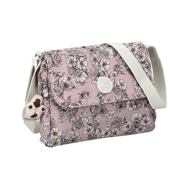 Kipling Nylon Crossbody Bag, Shoulder Bag Women's Purple & Multicolor-0