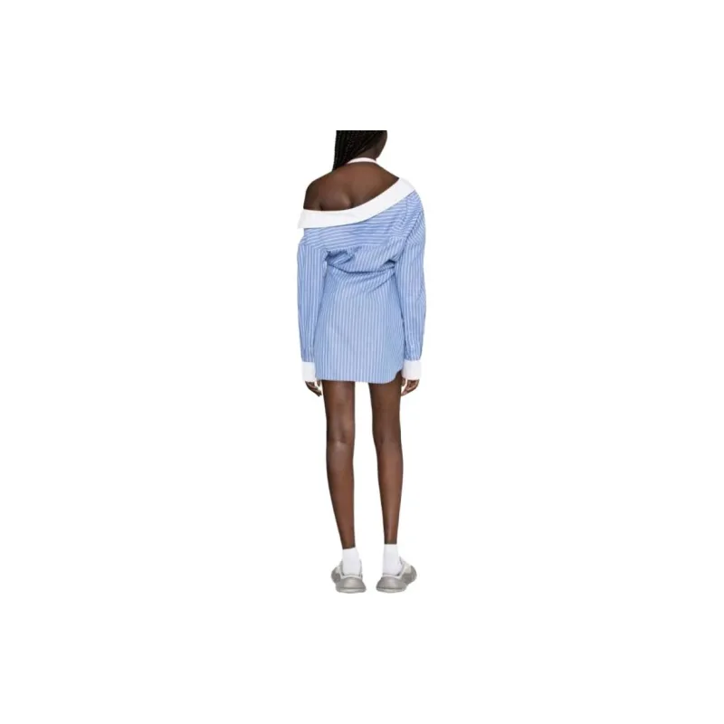 Alexander Wang Long Sleeved Dresses Women's Blue-1