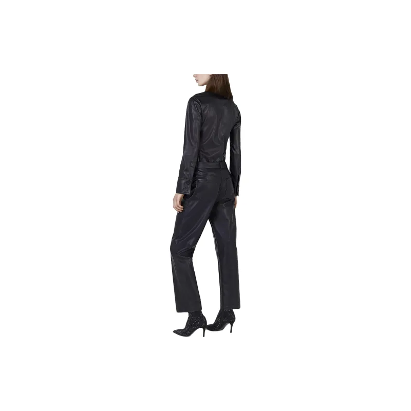 Stella McCartney Long Sleeved Leather Shirt-2
