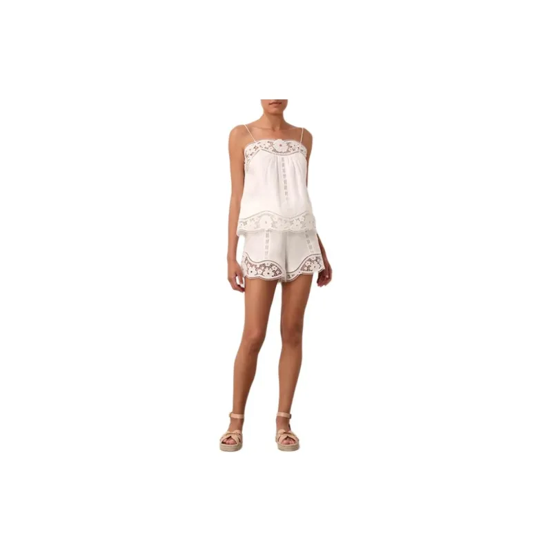 Zimmermann August Broderie Shorts-1
