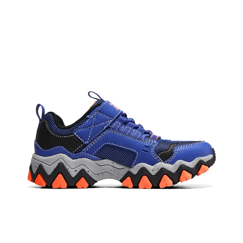 Skechers Rugged Summits Anti-Kick Low-Top Kids' Running Shoes Blue Orange Teenagers-1