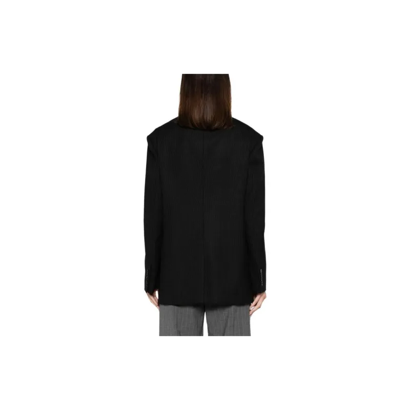 THE ROW Pinstripe Patterned Tailored Blazer-5