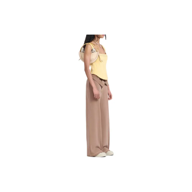 MARNI Contrast stitching Wide leg Trousers-3