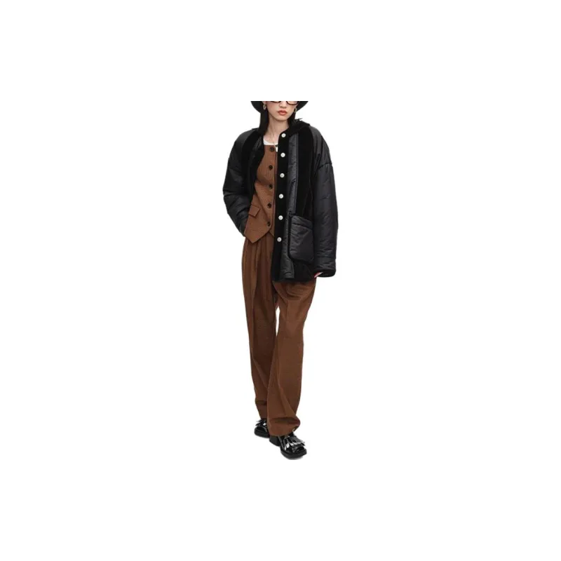 Short Sentence Casual Pants Women's Brown-4