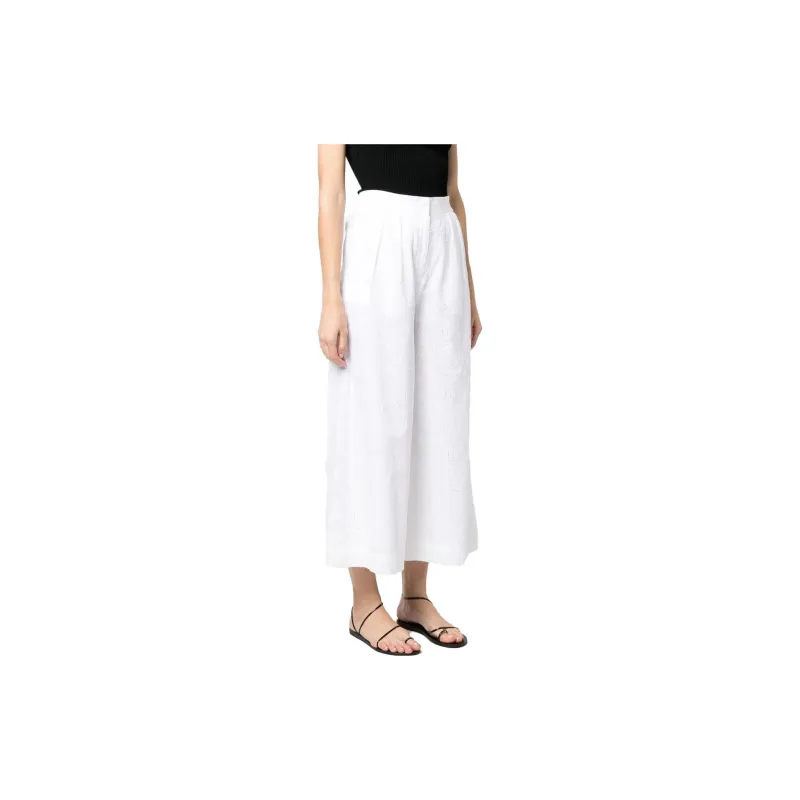 Karl Lagerfeld Broderie Anglaise Cropped Culottes-2