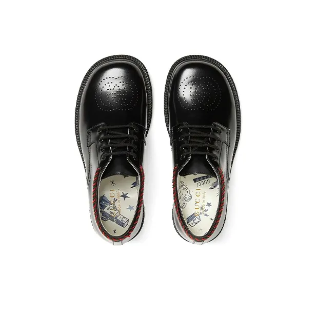 GUCCI Wear-Resistant Low-Top Kids Lifestyle Shoes Black Kids'-2