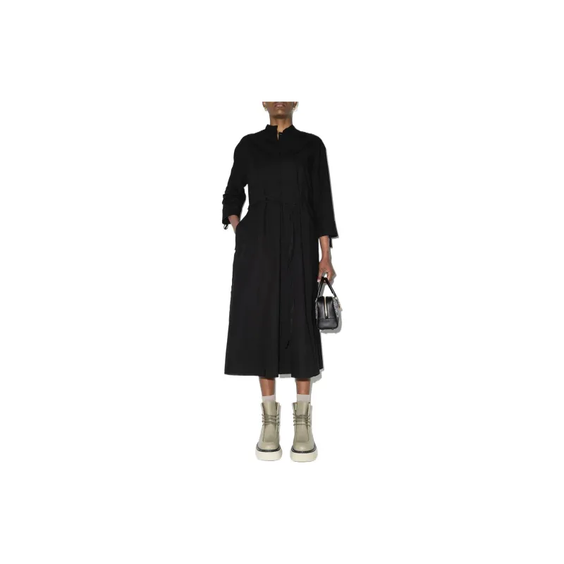 JIL SANDER Long-Sleeved Dresses Women's Black-1