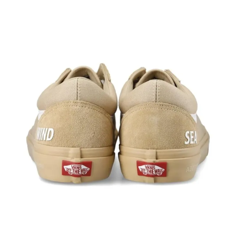 WIND AND SEA x Vans Old Skool Slip Resistant Low Top Skateboard Shoes Unisex Khaki-2