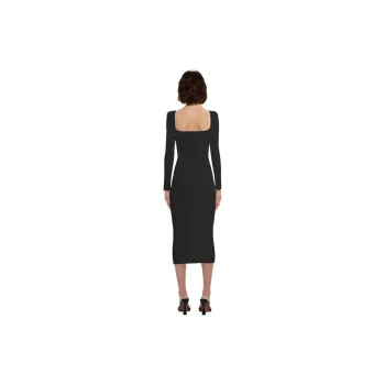 Self portrait Long Sleeved Dress Women's Classic Black