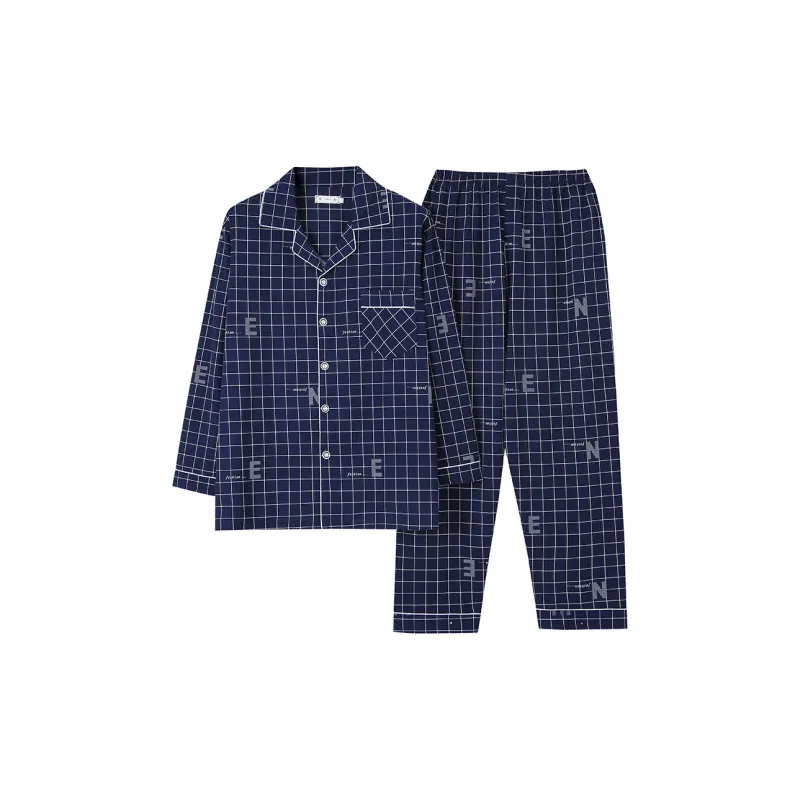 MADALLO Pajama Set Men's Dark Sky Blue-0