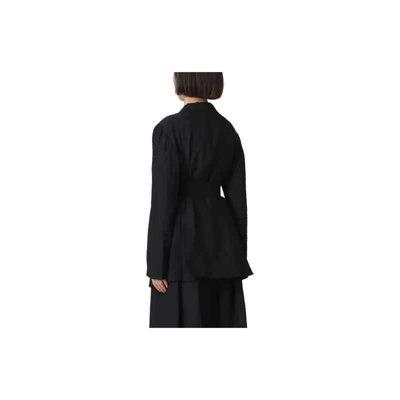 Fabiana Filippi Belted Linen Blazer-2