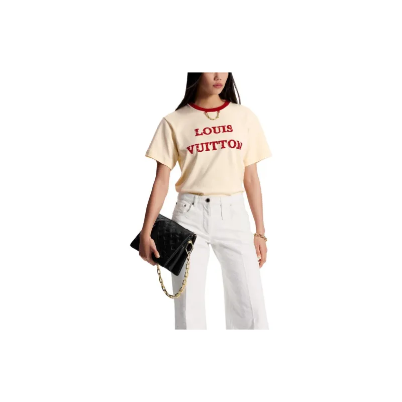 LOUIS VUITTON T Shirt Women's Beige-5