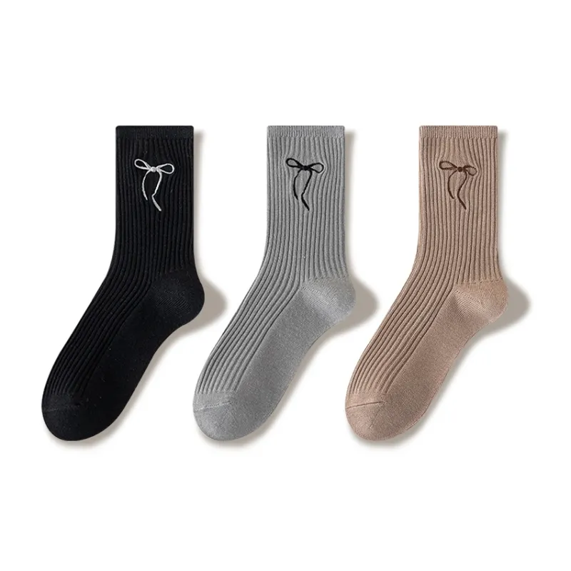 JIAZINI Mid Calf Socks Women's 3 Pack-32