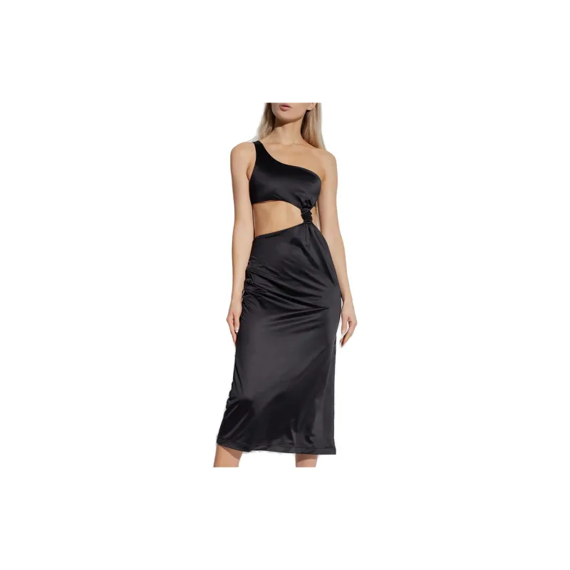VERSACE One-Shoulder Cut Out Midi Dress-1