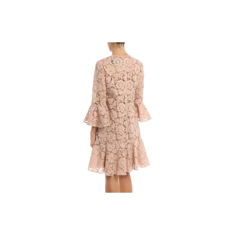 Valentino Short Sleeved Dresses Women's Pink-3