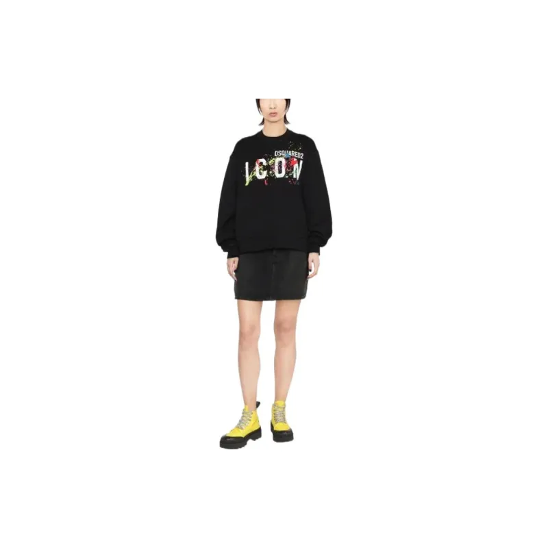 DSQUARED 2 D2 Goth Cool Cotton Sweatshirt-2