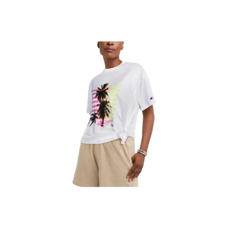 Champion T-Shirts Women's White-2