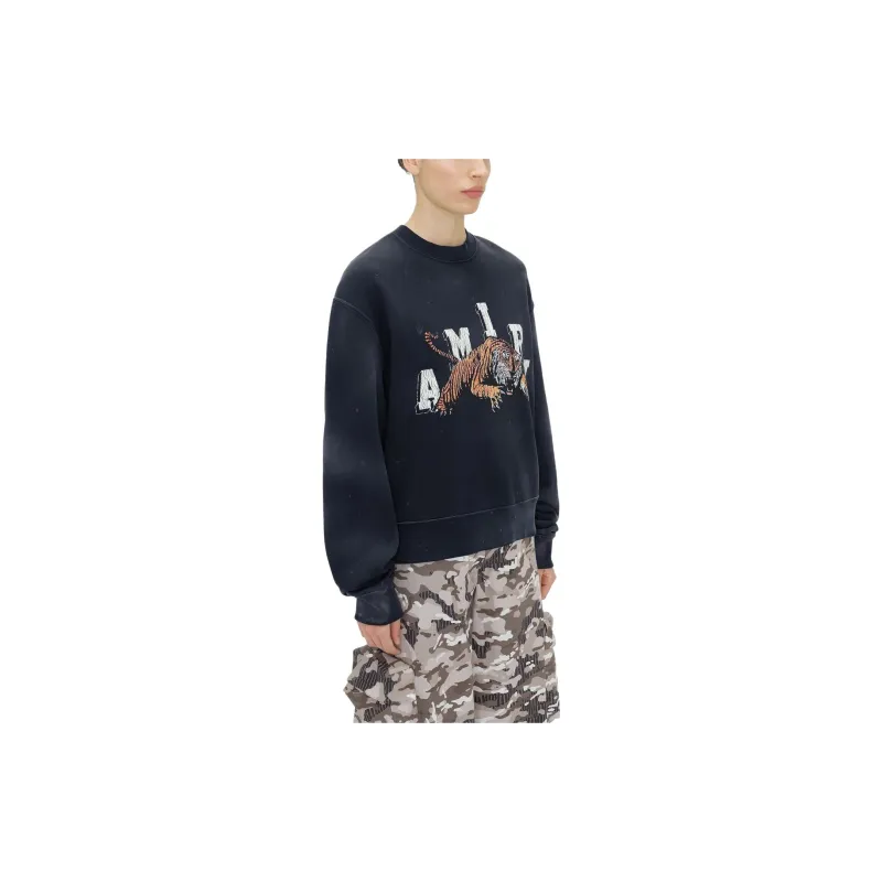 AMIRI Vintage Tiger Crewneck 'Black'-2