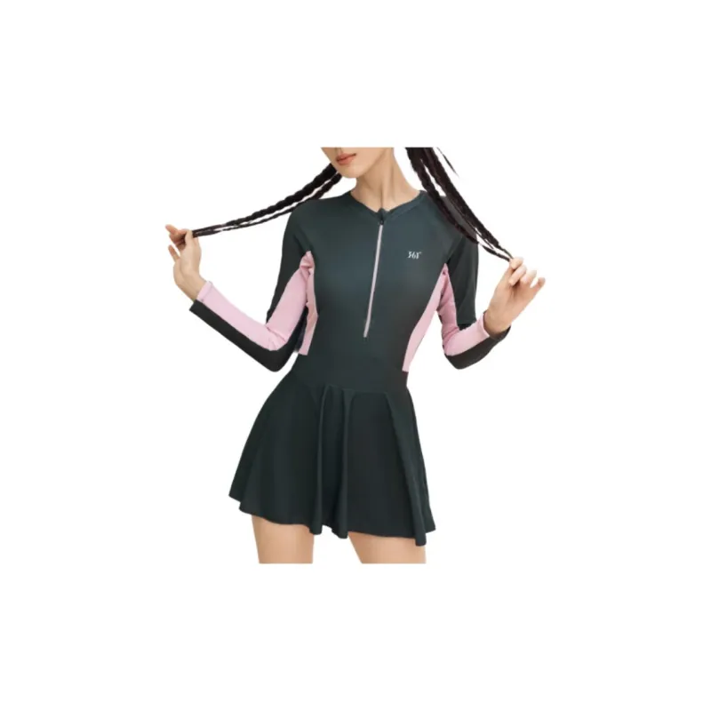 361° One-piece Swimsuit Women's Pink Purple-3