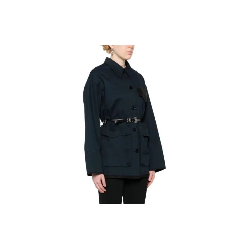 Dorothee Schumacher Belted Cotton Shirt Jacket-3
